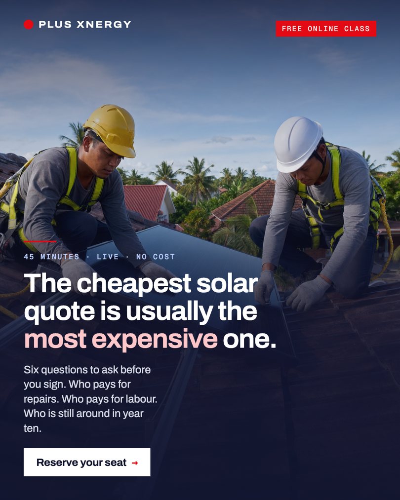 Ad: The cheapest solar quote is usually the most expensive one.
